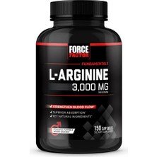 Force Factor L-Arginine 3,000 Mg Powerful Formula Works Quıckly 150 Capsules