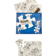 Elit Funny Mat Puzzle Korsan Adası (Tekrar Kullanılabilir)