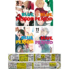 Gerekli Şeyler Yayıncılık Blue Period 8-9-10-11. Ciltler Manga Seti (Manga Ayracı ve Özel Cetvel Hediyeli)