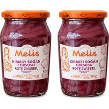 Melis Kırmızı Soğan Turşusu 340 gr 2 Li