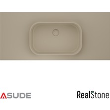 Real Stone Realstone Pure Etajerli Granit Lavabo 70x50 cm Vizon Bej