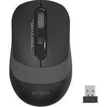 EstoreBox A4 Tech FG10, Grey, Fstyler, 2,4ghz Kablosuz, Optik Mouse, 10-15METRE, 4 Buton, Nano Alıcı
