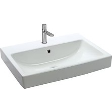 Newarc Aqua Batarya Delikli 60X46 cm Beyaz Lavabo