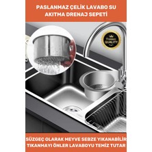 Empressco Paslanmaz Çelik Kuğu Tasarımlı Lavabo Drenaj Sepeti, Şık ve Dayanıklı