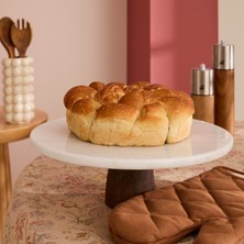 Karaca Home Sera Mermer Yuvarlak Ayaklı Sunumluk 30 cm