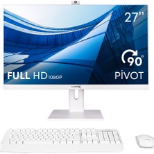 Turbox TAX1951 I5 8400 8gb Ram 512GB SSD 27 Inç Fhd Pivot Wifi Bt Webcam All In One Pc