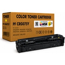 MSK Printers Canon CRG-075 Uyumlu Çipli Sarı Toner