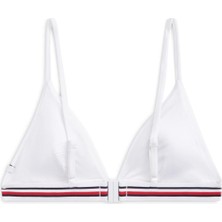 Tommy Hilfiger Kadın Beyaz Triangle Bikini Top UW0UW06350