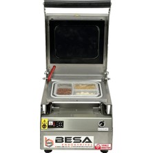 Besa Endüstriyel Besa Üç Bölmeli Catering Tabldot Yemek Paketleme Makinesi