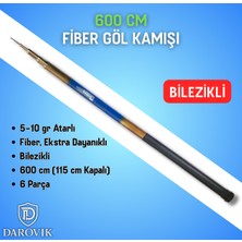 Darovik Bluefish Wind Fiber Göl Kamışı 600 cm 5-10 gr Atarlı Kamış