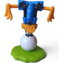 Hureggo Vintage Looney Tunes Daffy Duck Futbol Temalı Figür Oyuncak - 8.5 cm