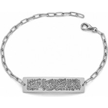 Silveranka 925 Ayar Gümüş Inşirah Suresi Bileklik (Şüphesiz, Zorlukla Beraber Bir Kolaylık Vardır)