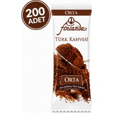 Okkalı Fincanda Tek Kullanımlık Türk Kahvesi Orta 200 Adet