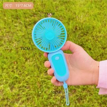 Mobixa LED Ekranlı Şarjlı Mini Taşınabilir El Fanı Programlanabilir LED Ekran USB Fan, Çok Renkli