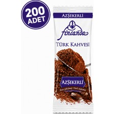 Okkalı Fincanda Tek Kullanımlık Türk Kahvesi Az Şekerli 200 Adet