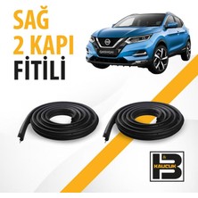 B&M Kauçuk Nissan Qashqai (2014-2021) Sağ Ön ve Arka Kapı Fitili BM02373