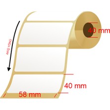 Saraynot 496 Termal Terazi Etiketi 58X40MM 500 Sr Yüksek Yapışkanlık ile Güçlü Performans
