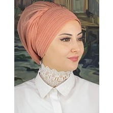 Trend Model Drapeli Simli Şal