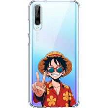 TechTree Huawei P Smart S Uyumlu Monkey D. Luffy Tasarımlı Baskılı Silikon Kılıf