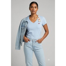 Levi's The Perfect V-Yaka Tişört Saf Pamuk Kumaş