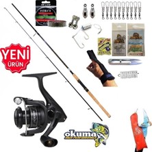 Okuma Revenger RV-3000A 270CM 10-40GR Kudos Shadow Kıyı Olta Takımı Seti