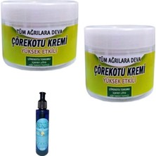 Karahanbey Çörek Otu Kremi 100 ml x 2 Adet / Rekza Çilekli Vücut Masaj Bakım Yağı 125 ml