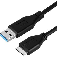 Microcase USB 3.0 Harici HDD Hard Disk Kablosu 60 cm Siyah AL2825 Yüksek Hız Destekli
