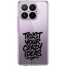 TechTree Xiaomi 17T Pro Uyumlu Crazy Trust Baskılı Silikon Kılıf