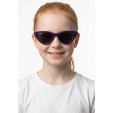 Bilge Karga Batt Dark Purple Black Kız Çocuk Güneş Gözlüğü