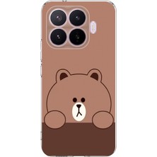 TechTree Xiaomi 17T Pro Uyumlu Kahverengi Ayı Tasarımlı Baskılı Silikon Kılıf