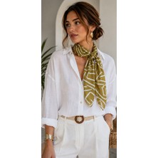 Seldağ Moda Saten Desenli 70CM*70CM Fular