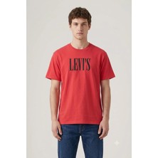 Levi's Lse Ss Relaxed Fit Tee Ssnl Serif Logo C Kırmızı Erkek T-Shirt Pamuk Tişört