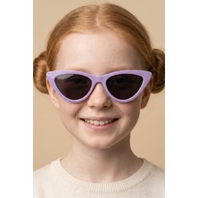 Bilge Karga Batt Light Purple Black Kız Çocuk Güneş Gözlüğü