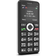 Welio Wkey T100 Tuşlu Kamerasız Asker/yaşlı Cep Telefonu Siyah