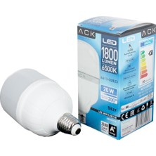 Ack AA13-02023 20W E27 6500K Beyaz T80 LED Ampul Mükemmel 1.kalite Ampul