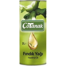 Çotanak Fındık Yağı 2 lt Teneke Özellikleri ile Doğal ve Lezzetli Bitkisel Yağ