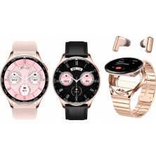 Beemen Haino Teko Germany St-9 Watch Buds Akıllı Saat ve Bluetooth Kulaklık | Amoled Ekran | Bt Arama | 3 Kordon | Android & Ios Uyumlu