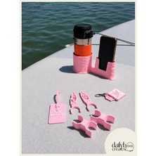 Dailyboo Creates Sup/kano Aksesuar Seti 5'li-Kürek Sabitleme + Organizer + Telefon & Içecek Tutucu + Charm Anahtarlık + Kişiye Özel Isimlik