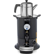 Empressco 10 Lt Siyah Çay Makinesi, Demlikli, Pratik ve Şık Tasarım