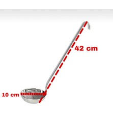 Empressco 42 cm Endüstriyel Kulplu Kepçe No 3, Dayanıklı ve Kullanışlı Ürün