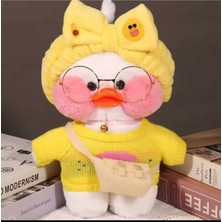 Empressco Beyaz Sarı Peluş Ördek 30 Cm, Yumuşak ve Sevimli Hediye Seçeneği