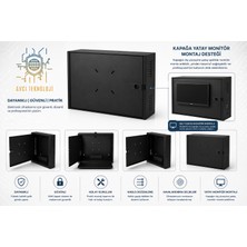 Avcı Metal Dvr/nvr Cctv Kabinet Koruma Kutusu 450 x 350 x 100 Mm.