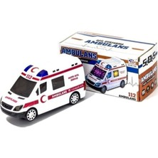 Ecatoys Renkli 3D Işıklı Sesli Oyuncak Ambulans Araba Özellikleri ile Eğlenceli