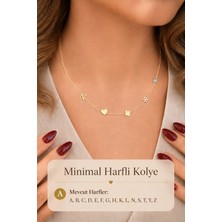 Sacce Scarves & Accessories Kişiselleştirilebilir Harfli Figürlü Kolye – 14K Gold Renk