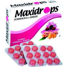 Maxidrops 24 Adet Ekinezya ve Zencefil Boğaz Pastili Kiraz Aroması ile Zengin İçerik