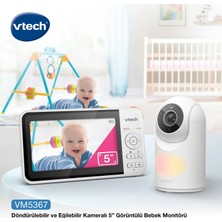 Vtech Döndürülebilir ve Eğilebilir Kameralı 5’’ Görüntülü Bebek Monitörü - VM5367