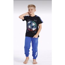 Ay Kids Aykidsclup Erkek Çocuk Kısa Kollu Garson  Pijama Takımı 3604041