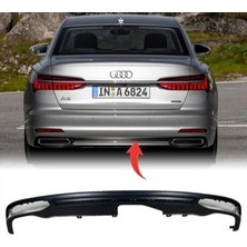 Gkl Audi A6 2019-2022 Arka Spoyler Çift Çıkış Egsoz 4K0807521Q Ru6