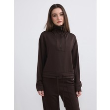 Lc Waikiki Yeni Sezon Petite Polo Yaka Kadın Sweatshirt