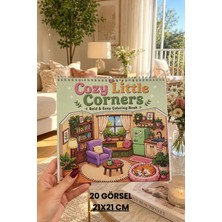 Birikiyedi Cozy Little Corners - Bold & Easy Isometric Coloring Book/yetişkin ve Çocuk Boyama Kitabı 21X21 cm